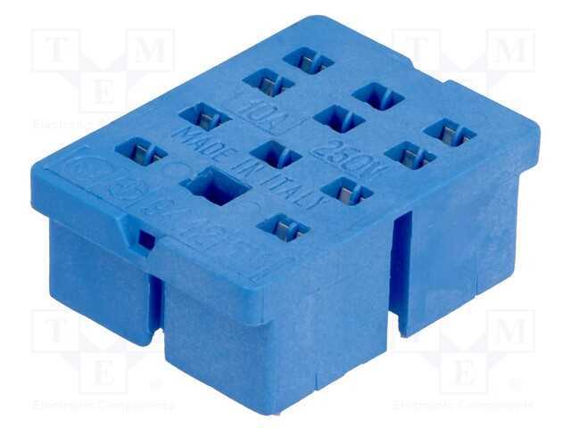 Base, PIN: 8, 10A, 250VAC, 55.32, PCB, para impre.