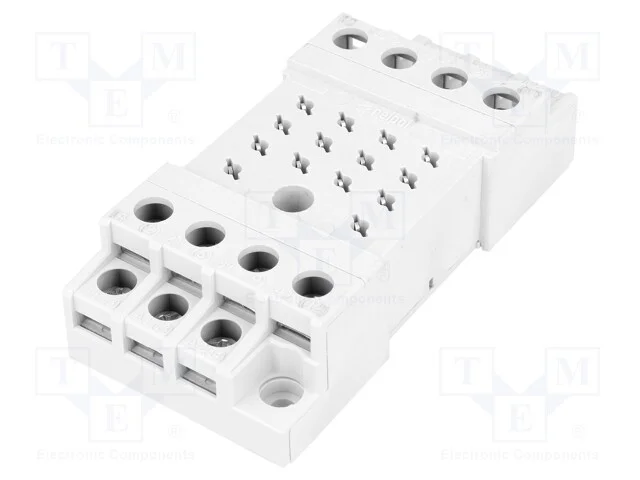Base, PIN: 14, 10A, 250VAC, no painel, terminais .