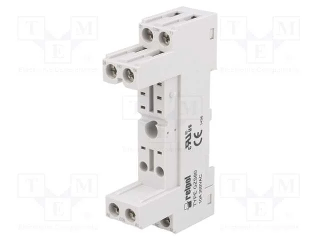 Base, PIN: 8, 10A, 300VAC, RMB841,RMB851, termina.