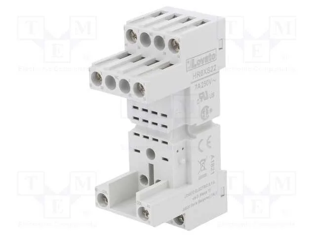 Base, PIN: 5, 10A, 250VAC, para trilho DIN, Série.