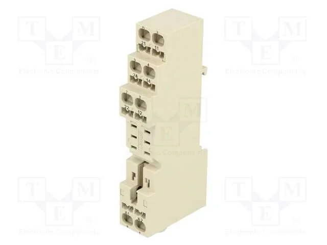 Base, 5A, 250VAC, G2R-2-S, para trilho DIN, Série.