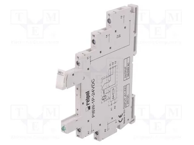 Base, PIN: 5, 6A, 250VAC, RM699V-P-24, para trilh.