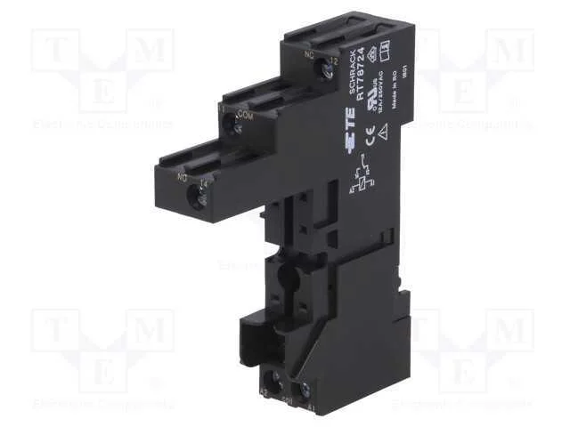Base, PIN: 5, 12A, 250VAC, H: 61mm, W: 15,5mm, pa.