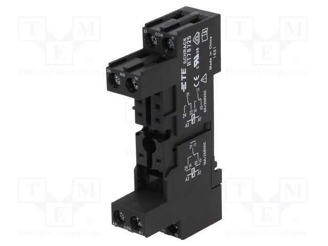 Base, PIN: 8, 16A, 250VAC, H: 77mm, W: 15,8mm, pa.