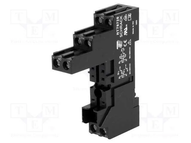 Base, PIN: 8, 16A, 250VAC, H: 61mm, W: 15,5mm, pa.