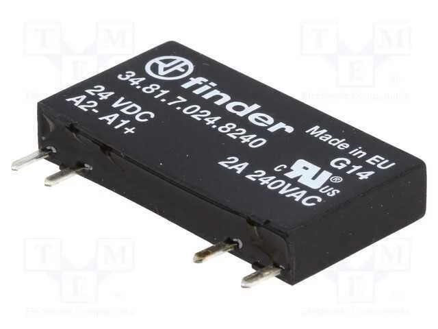 Relé: Semicondutores, Ucoma: 16÷30vdc, 2a, 12÷240vac, Pcb,Base