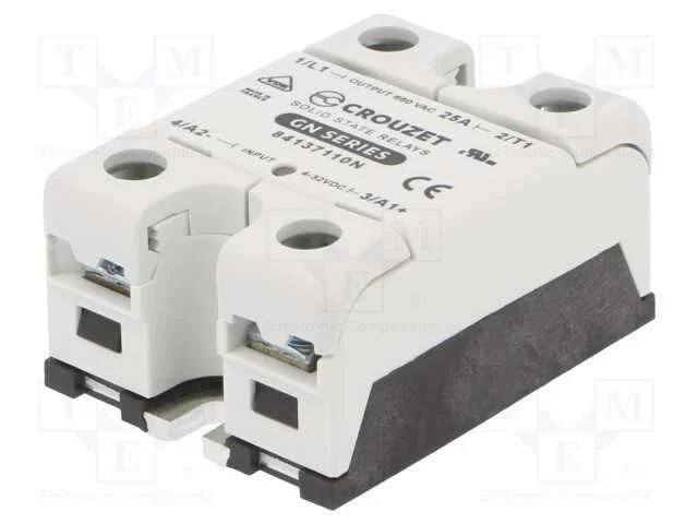 Relé: Semicondutores, Ucoma: 4÷32vdc, 25a, 48÷660vac, -40÷80c