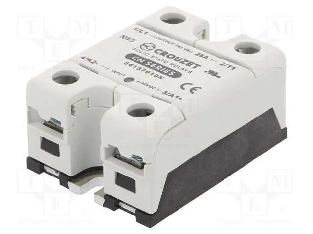 Relé: Semicondutores, Ucoma: 4÷32vdc, 25a, 24÷280vac, -40÷80c