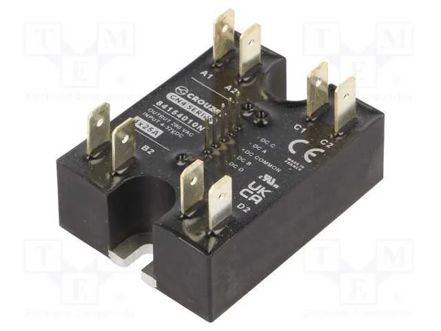 Relé: Semicondutores, Ucoma: 4÷32vdc, 25a, 12÷280vac, -40÷80c