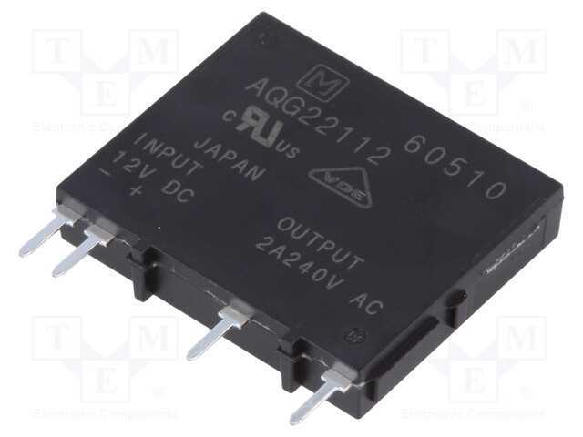 Relé: Semicondutores, Ucoma: 9,6÷14,4vdc, 2a, 75÷.