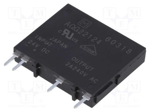 Relé: Semicondutores, Ucoma: 19,2÷28,8vdc, 2a, 75÷264vac, Pcb,Tht