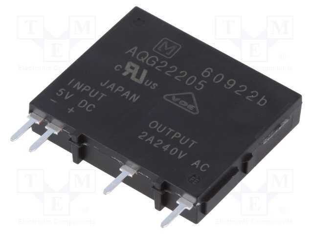 Relé: Semicondutores, Ucoma: 4÷6vdc, 2a, 75÷264va.