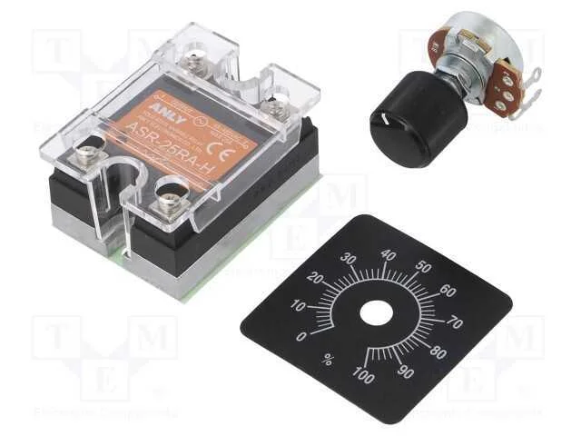 Relé: Semicondutores, Rent: 0÷1mo, 25a, 48÷480vac, Versão: 1-Fásico