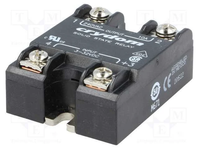 Relé: Semicondutores, Ucoma: 3÷32vdc, 50a, 24÷280vac, -40÷80c