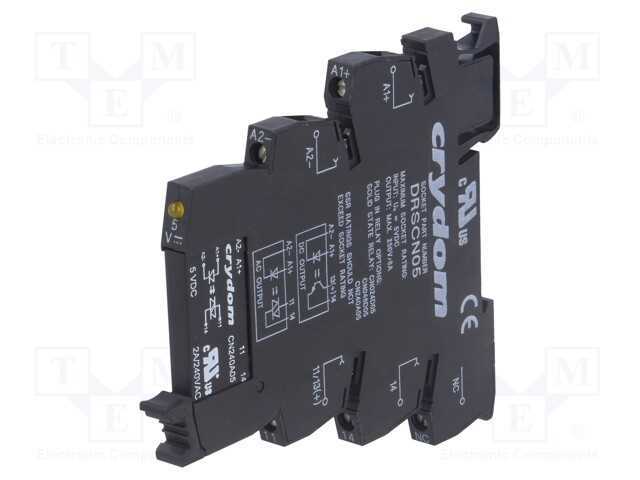 Relé: semicondutores, Ucoma: 5VDC, 2A, max.240VAC.