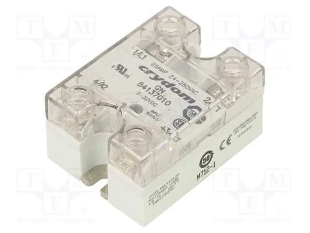 Relé: Semicondutores, Ucoma: 3÷32vdc, 25a, 24÷280vac