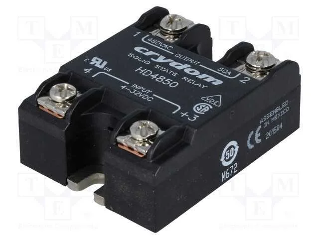 Relé: semicondutores, Ucoma: 4÷32VDC, 50A, 48÷530.