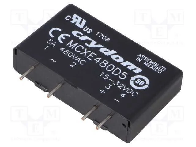 Relé: semicondutores, Ucom: 15÷32VAC, 5A, 48÷660V.