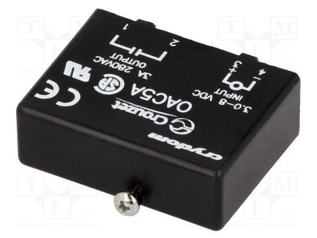 Relé: Semicondutores, Ucoma: 2,75÷8vdc, 3,5a, 24÷240vac, -30÷80c