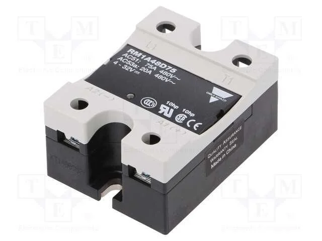 Relé: Semicondutores, Ucoma: 4÷32vdc, 75a, 42÷530vac, -20÷70c