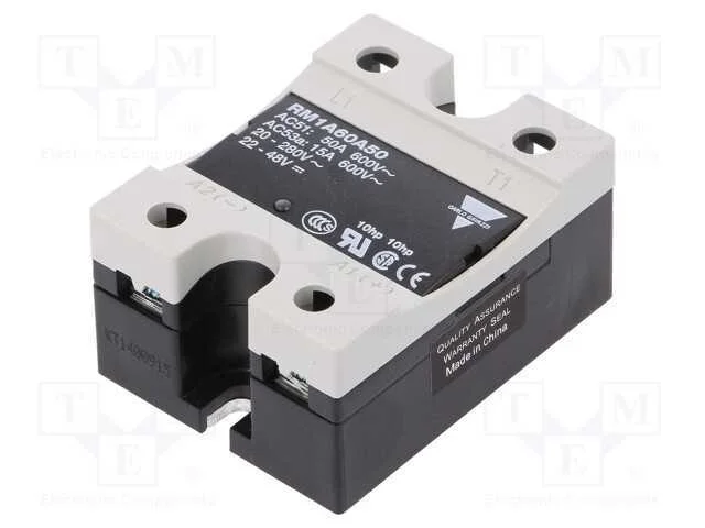Relé: Semicondutores, Ucoma: 22÷48vdc, Ucom: 20÷280vac, 50a, Ip20