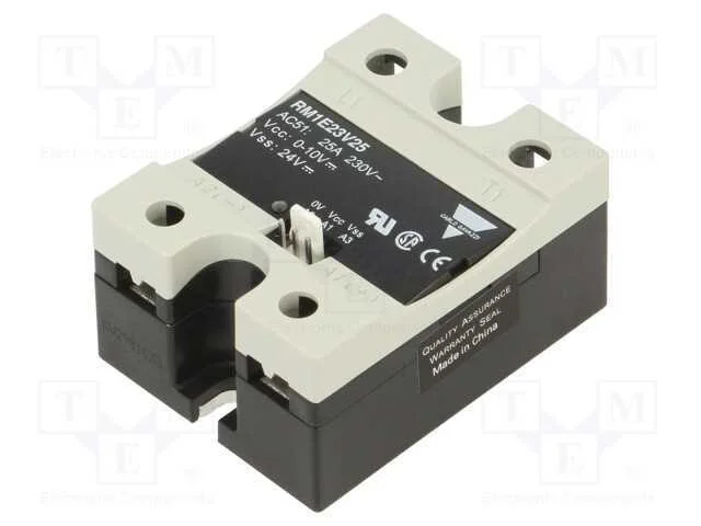 Relé: Semicondutores, Ucoma: 0÷10vdc, 25a, 90÷265vac, -20÷70c