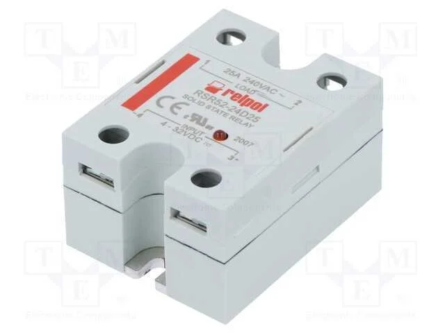 Relé: semicondutores, Ucoma: 4÷32VDC, 25A, 48÷280.