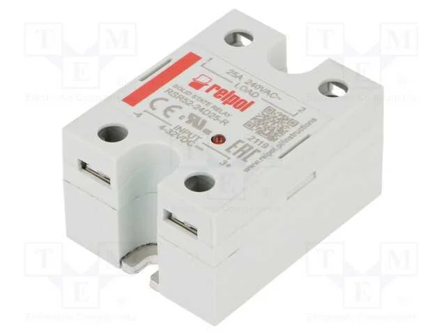 Relé: semicondutores, Ucoma: 4÷32VDC, 25A, 48÷280.