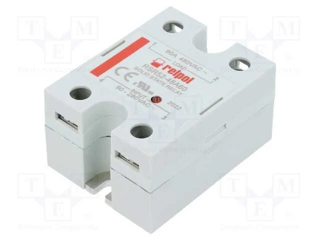 Relé: Semicondutores, Ucom: 90÷280vac, 60a, 48÷530vac, -30÷80c