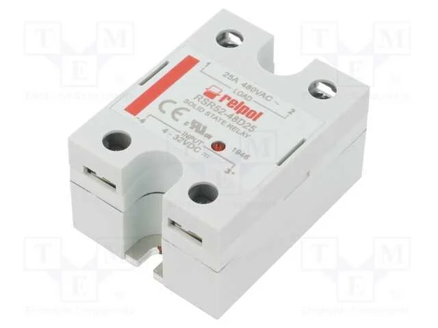 Relé: Semicondutores, Ucoma: 4÷32vdc, 25a, 48÷530vac, -30÷80c