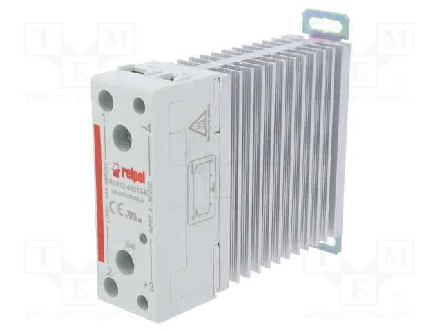 Relé: Semicondutores, Ucoma: 4÷32vdc, 10a, 24÷530vac, -30÷80c