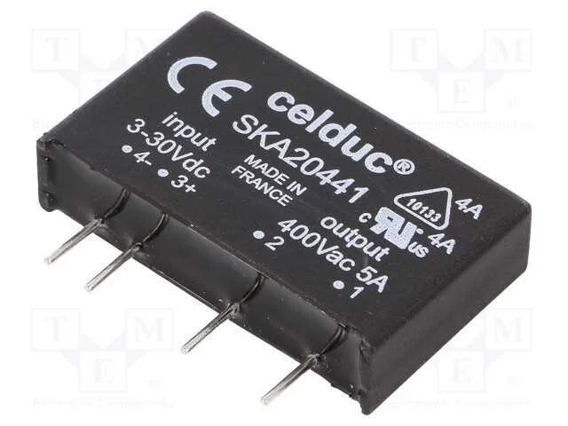 Relé: Semicondutores, Spst-No, Ucoma: 3÷30vdc, 5a, 12÷460vac