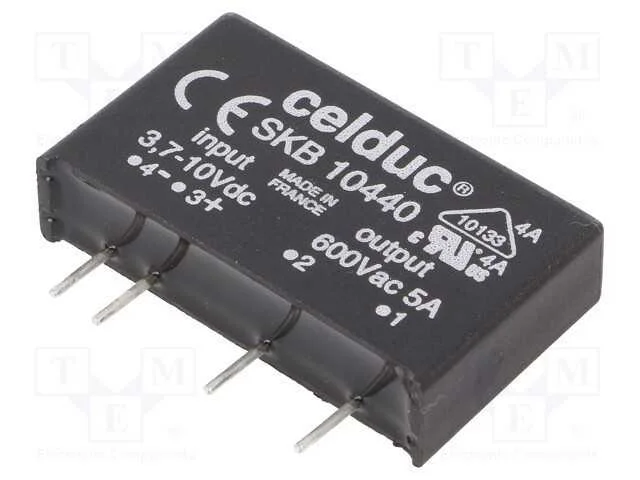 Relé: Semicondutores, Spst-No, Ucoma: 3÷10vdc, 5a, 24÷600vac