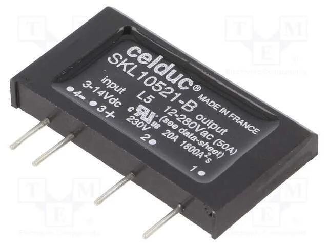 Relé: Semicondutores, Spst-No, Ucoma: 3÷14vdc, 50a, 12÷280vac
