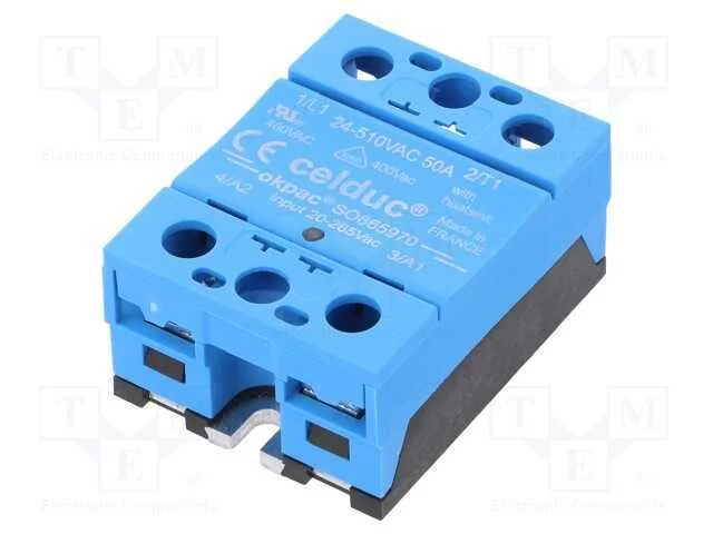 Relé: semicondutores, Ucoma: 20÷265VDC, Ucom: 20÷.