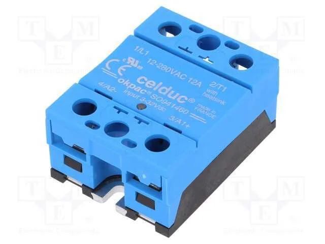 Relé: Semicondutores, Ucoma: 3÷32vdc, 12a, 12÷280vac, -55÷100c