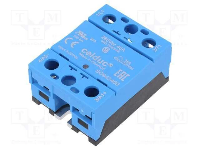 Relé: Semicondutores, Ucoma: 3÷32vdc, 40a, 12÷280vac, -55÷100c