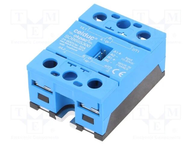 Rel&eacute;: semicondutores, Ucoma: 10&divide;30VDC, 50A, 24&divide;60.