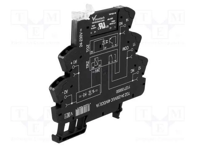 Relé: de interface, SPDT, Ucoma: 24÷230VDC, Ucom:.
