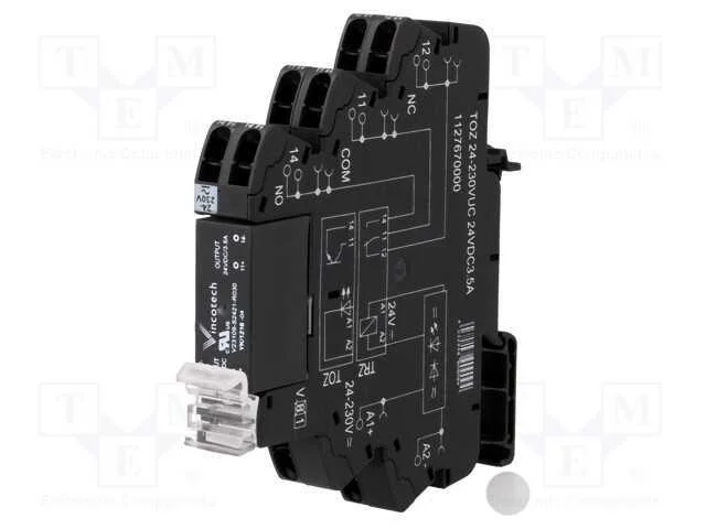 Relé: de Interface, Dpdt, Ucoma: 24÷230vdc, Ucom: 24÷230vac, 3,5a
