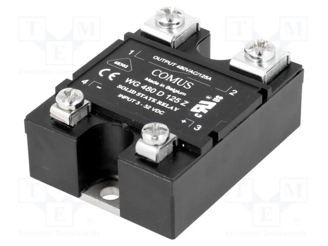 Relé: Semicondutores, Ucoma: 3÷32vdc, 125a, 24÷530vac, -20÷80c