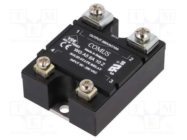 Relé: Semicondutores, Ucom: 90÷280vac, 10a, 24÷280vac, -20÷80c