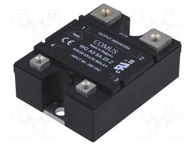 Relé: Semicondutores, Ucom: 90÷280vac, 25a, 24÷280vac, -20÷80c