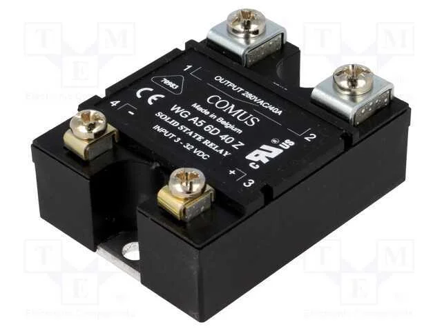 Relé: Semicondutores, Ucoma: 3÷32vdc, 40a, 24÷280vac, -20÷80c
