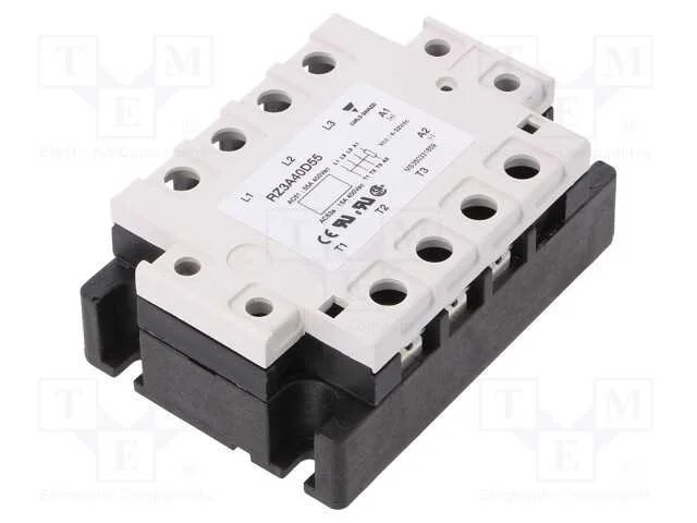 Relé: semicondutores, 55A, Ucom: 24÷440VAC, 3-fás.