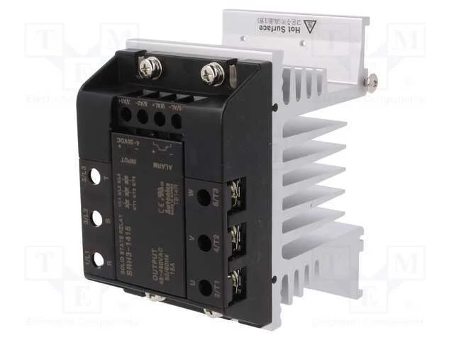 Relé: semicondutores, 15A, Ucom: 48÷480VAC, 3-fás.