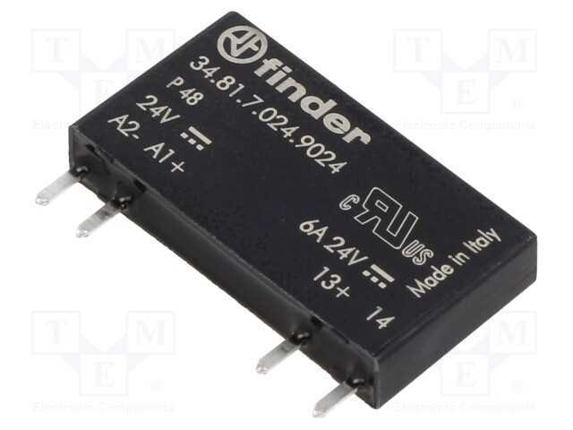 Relé: Semicondutores, Ucoma: 16÷30vdc, 6a, 1,5÷24.