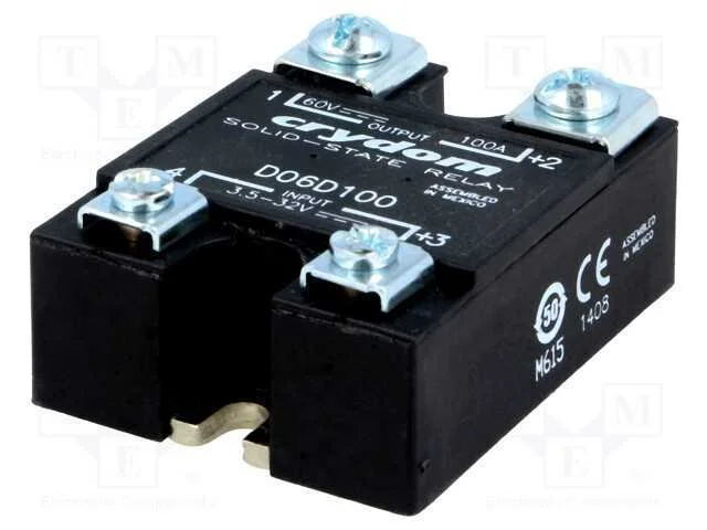 Relé: Semicondutores, Ucoma: 3,5÷32vdc, 100a, 0÷60vdc, Série: D06d