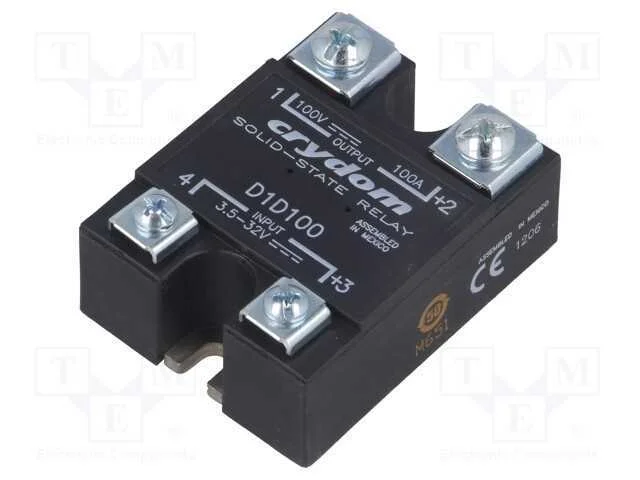 Relé: Semicondutores, Ucoma: 3,5÷32vdc, 100a, 1÷100vdc, Série: 1-Dc