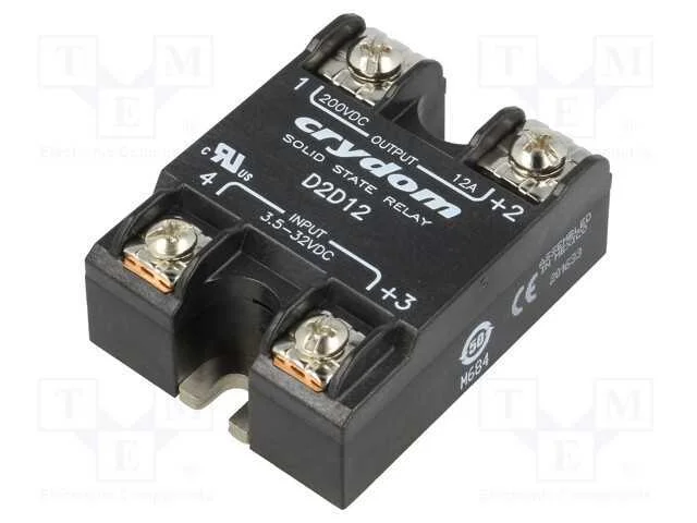 Relé: Semicondutores, Ucoma: 3,5÷32vdc, 12a, 1÷200vdc, Série: 1-Dcl